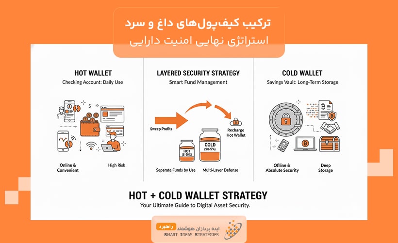 ترکیب کیفپولهای داغ و سرد: استراتژی نهایی امنیت دارایی